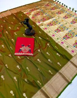 Malhar jumkha paithani silk Saree market in Mumbai
