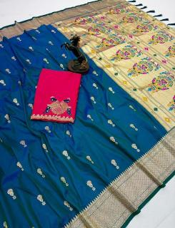 Malhar jumkha paithani silk Saree market in Mumbai