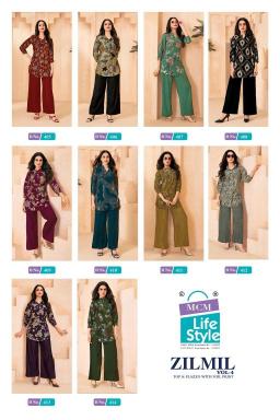 MCM zilmil vol-4 liva fancy coord set  Wholesale kurti suppliers in Hyderabad