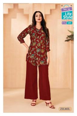 MCM zilmil vol-4 liva fancy coord set  Wholesale kurti suppliers in Hyderabad