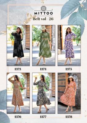 Mittoo belt vol 26 Kurti designs catalog