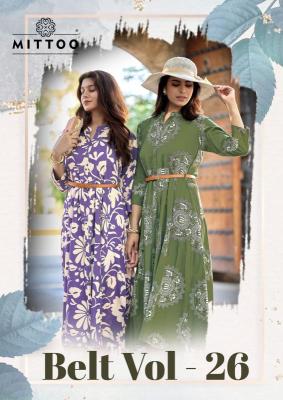 Mittoo belt vol 26 Kurti designs catalog