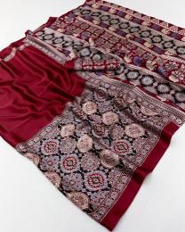 Rajtex pure ajrakh-034 Latest saree collections in Hyderabad