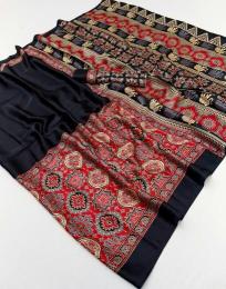 Rajtex pure ajrakh-034 Latest saree collections in Hyderabad