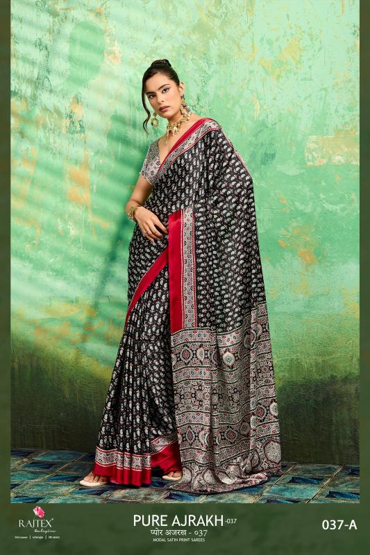 Rajtex Pure Ajrakh 037 Surat saree suppliers