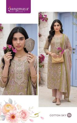 Rangmaya cotton sky Kurtis at wholesale prices