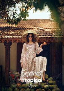 Sanna fashion tropical stories Indian dress materials wholesale
