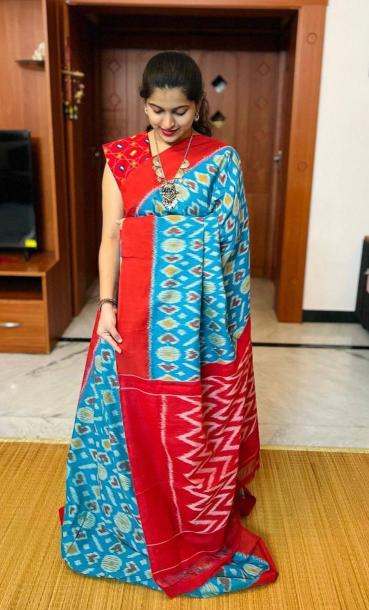 Sckr Ikkat A Surat sarees wholesale