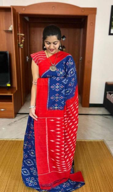 Sckr Ikkat B Saree manufacturers in Surat