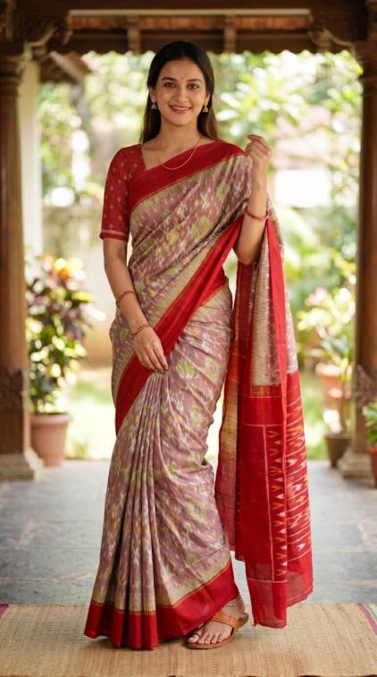 Sckr Ikkat C Surat saree wholesalers