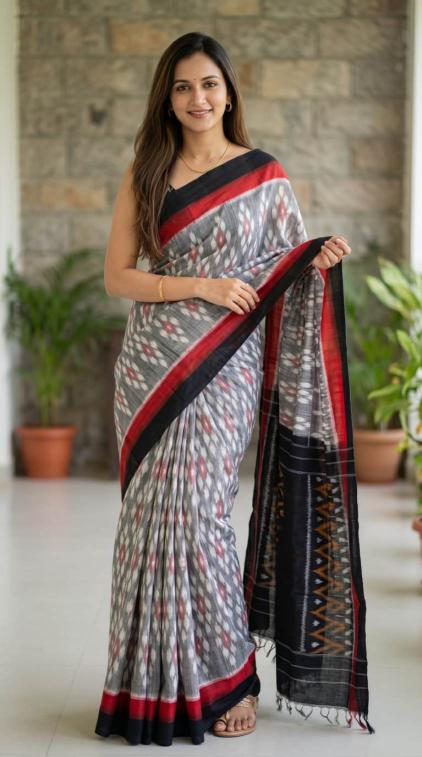 Sckr Ikkat C Surat saree wholesalers