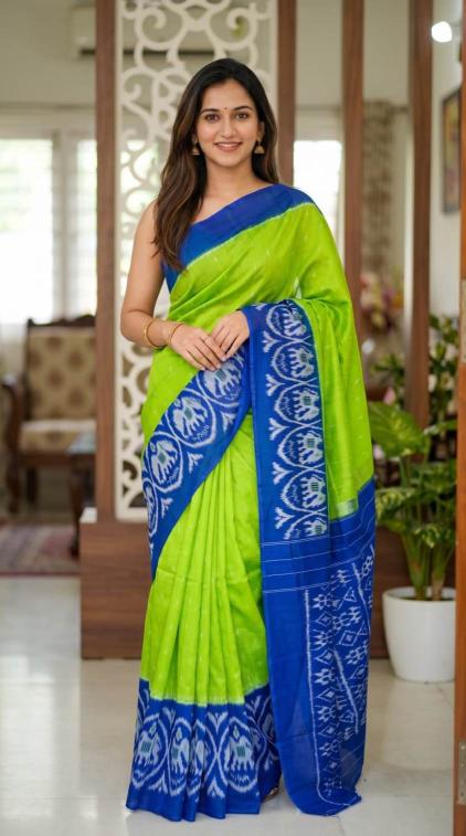 Sckr Ikkat D Wholesale saree market in Surat