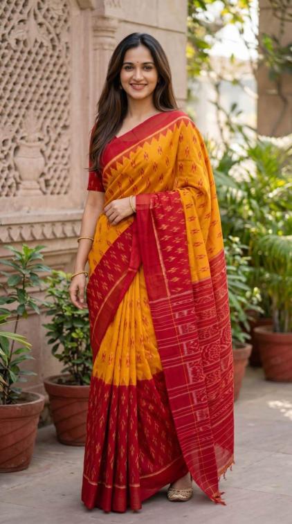 Sckr Ikkat D Wholesale saree market in Surat
