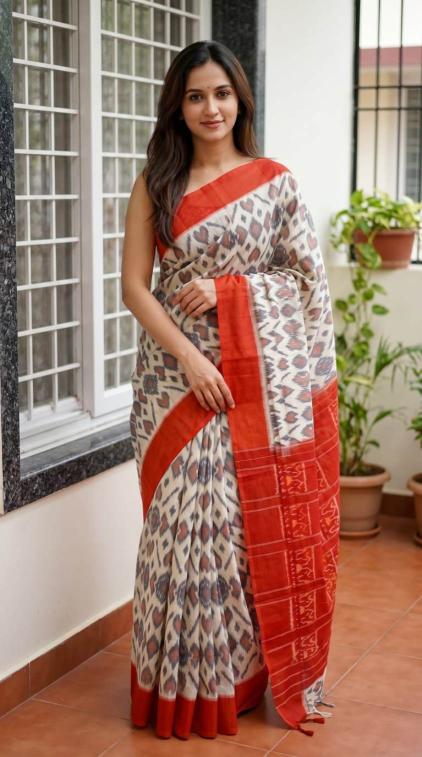 Sckr Ikkat D Wholesale saree market in Surat