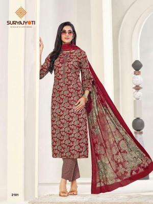 Suryajyoti zion cotton vol-21 Wholesale market for dress materials in Surat