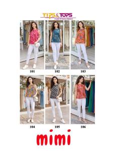 Tips & tops mimi Kurti material wholesale in Mumbai