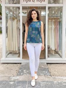 Tips & tops mimi Kurti material wholesale in Mumbai