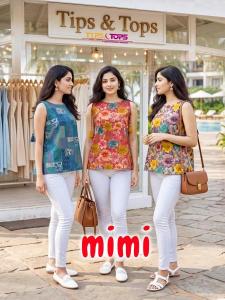 Tips & tops mimi Kurti material wholesale in Mumbai