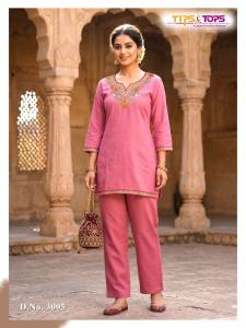 Tips & tops trendy touch coord set Kurti wholesale market in Gujarat