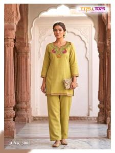 Tips & tops trendy touch coord set Kurti wholesale market in Gujarat
