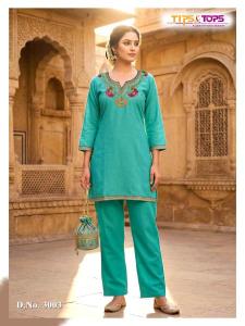 Tips & tops trendy touch coord set Kurti wholesale market in Gujarat