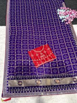 Vastrangan bandhani print Saree wholesaler in Hyderabad