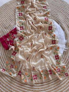 Vastrangan saffron Wholesale saree suppliers in Hyderabad
