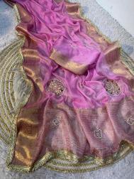 Vinayak fendi satin Designer saree wholesalers in Delhi