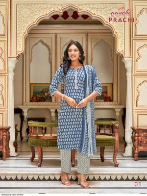 Aanchi prachi Kurti material wholesalers in Surat
