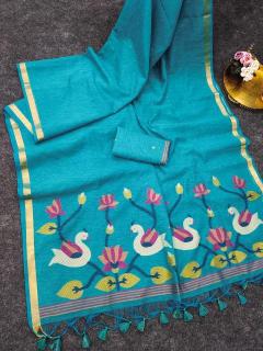 Akshara linen silk Bulk saree suppliers in Hyderabad