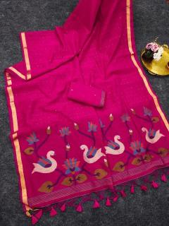 Akshara linen silk Bulk saree suppliers in Hyderabad