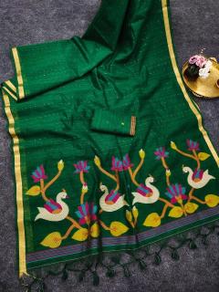 Akshara linen silk Bulk saree suppliers in Hyderabad