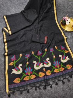 Akshara linen silk Bulk saree suppliers in Hyderabad
