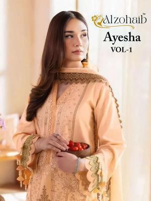 Alzohaib ayesha vol-1 salwar suit Surat textile market