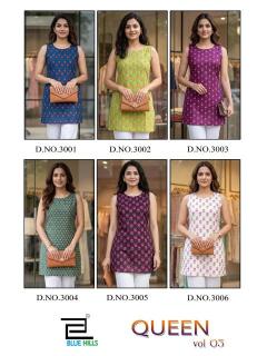 Blue hills queen vol 3 Wholesale kurti suppliers in Surat
