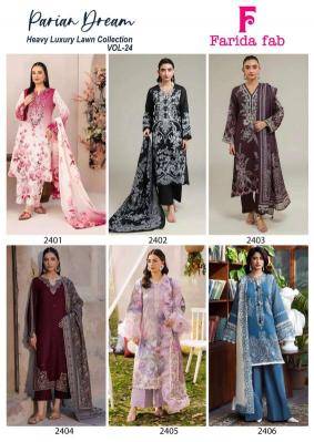 Farida fab parian dream vol-24 Wholesale clothing market in Pune