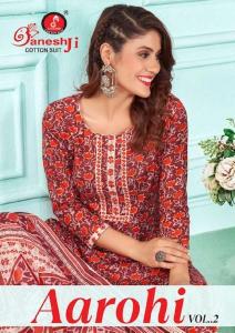 Ganeshji aarohi vol-2 Cotton dress material wholesale market in Pune