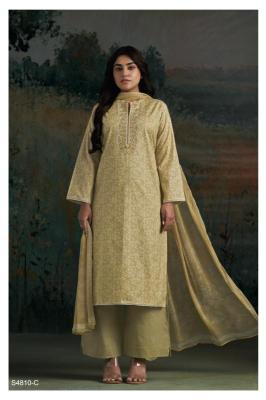 Ganga aadila 4810 Designer dress materials in bulk
