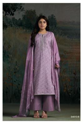Ganga aadila 4810 Designer dress materials in bulk