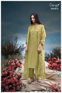 Ganga aneaa 4328 Dress material market in Mumbai
