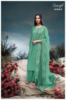 Ganga aneaa 4328 Dress material market in Mumbai