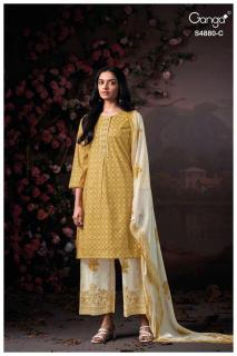 Ganga bithia 4880 Wholesale dress material manufacturers