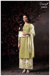 Ganga bithia 4880 Wholesale dress material manufacturers