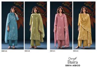 Ganga daira 5014 Wholesale dress fabric market
