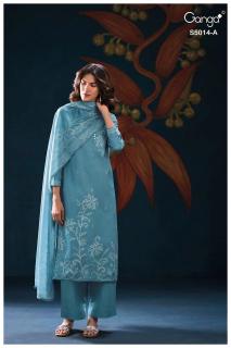 Ganga daira 5014 Wholesale dress fabric market