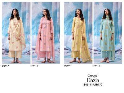 Ganga dazia 4914  Wholesale dress material suppliers