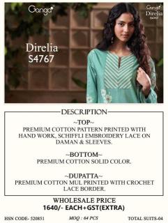 Ganga direlia 4767 Wholesale dress material suppliers
