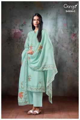 Ganga drusilla 4906 Wholesale dress material shops in Kolkata