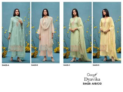 Ganga dyavika 4428 Wholesale dress material suppliers in Kolkata
