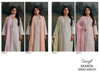Ganga ekanta 5042 Bulk dress materials in Mumbai